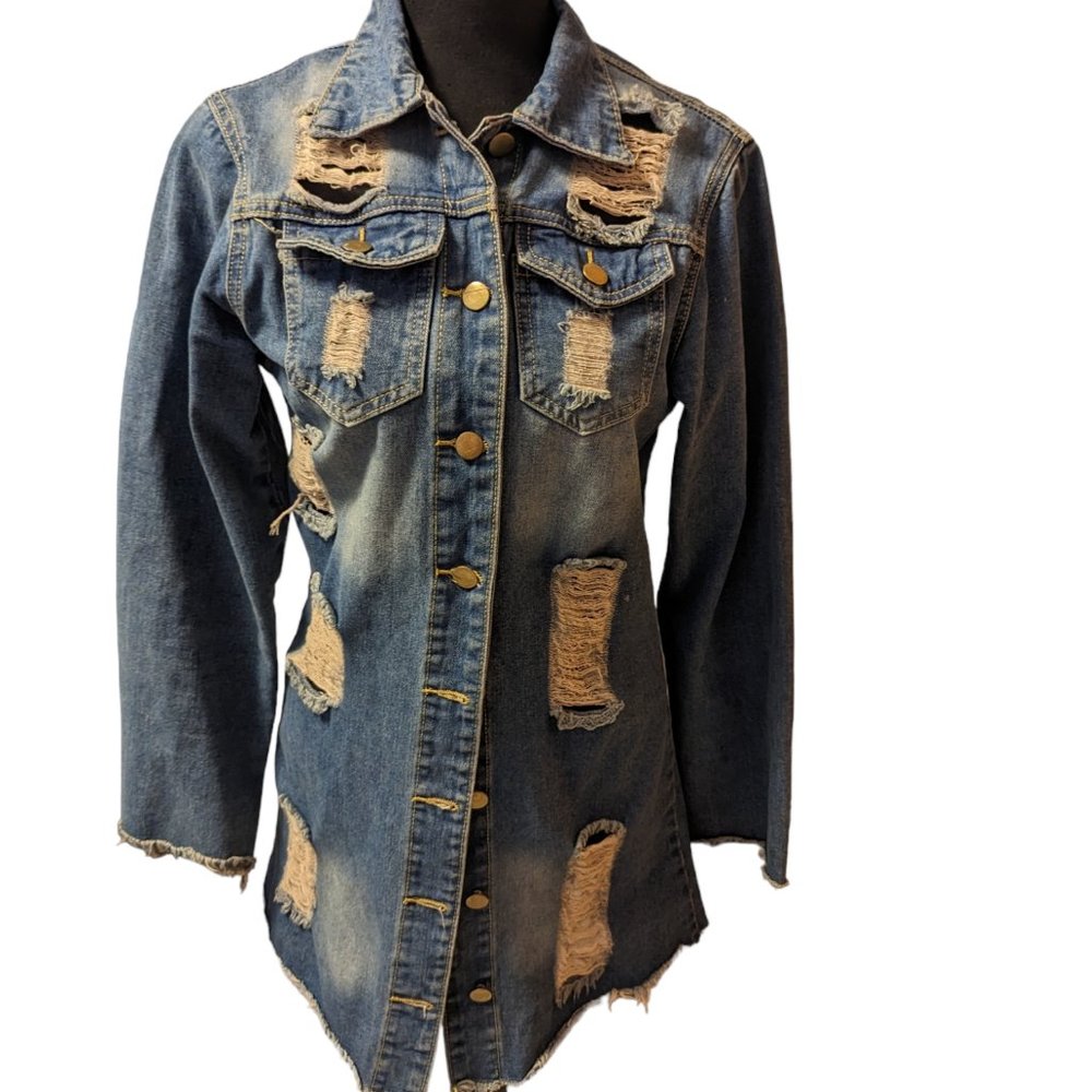 Jean Jacket Dress Size: M